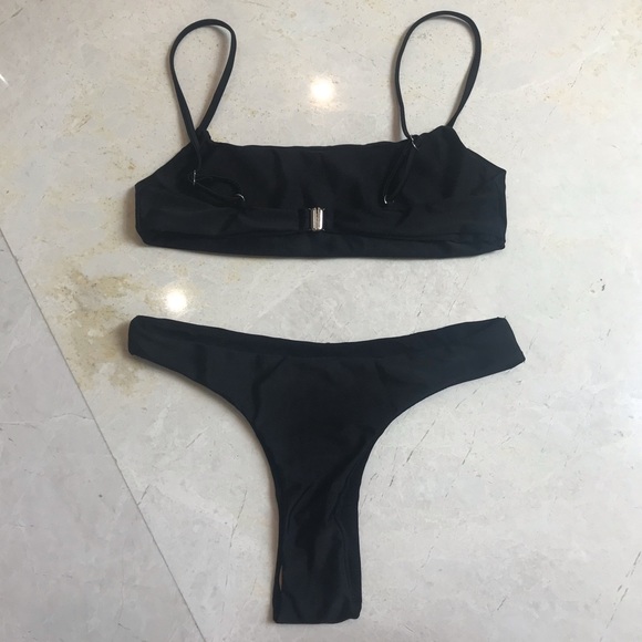 🖤Black Bandaeu Bikini Set - Picture 3 of 8